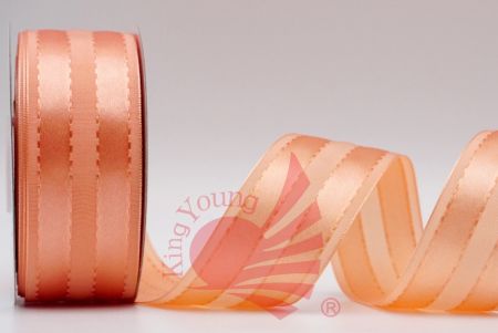 Matte & Glossy Woven Ribbon_lt.orange